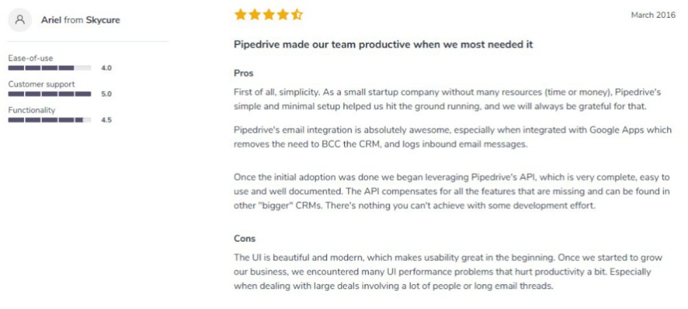 Ariel from Skycure Review | Pipedrive Review: Overview, Features, And Pricing | kanban