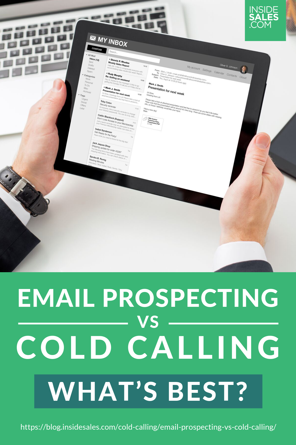 Email Prospecting vs Cold Calling: What’s Best? https://www.insidesales.com/blog/cold-calling/email-prospecting-vs-cold-calling/