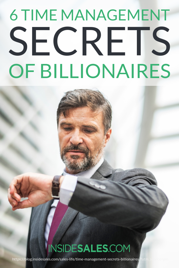 Six Time Management Secrets of Billionaires w/Amanda Holmes @Chet Holmes International https://www.insidesales.com/blog/sales-life/time-management-secrets-billionaires/