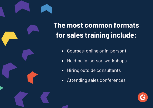 sales training formats