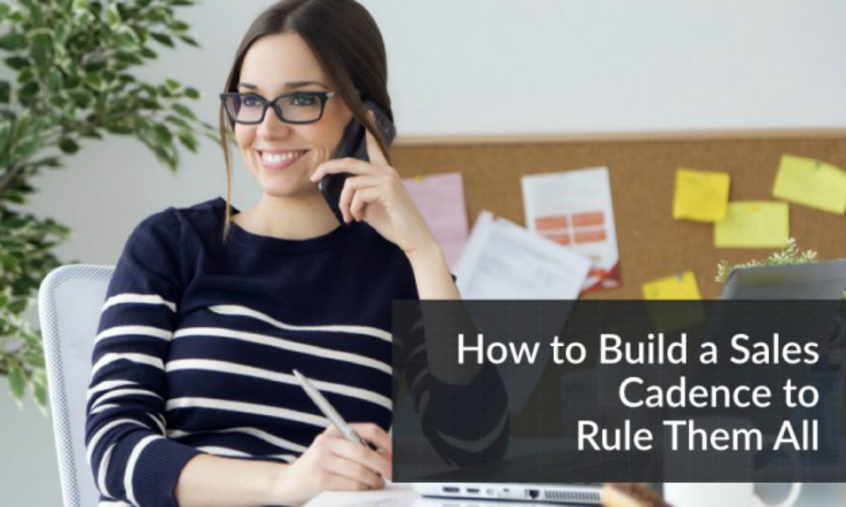 Woman on the phone smiling | Cadence Definition: What A Salesperson Should Know | cadence definition | email phone or using social