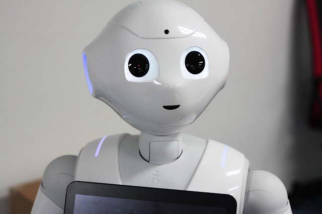 artificial intelligence concept - cute robot
