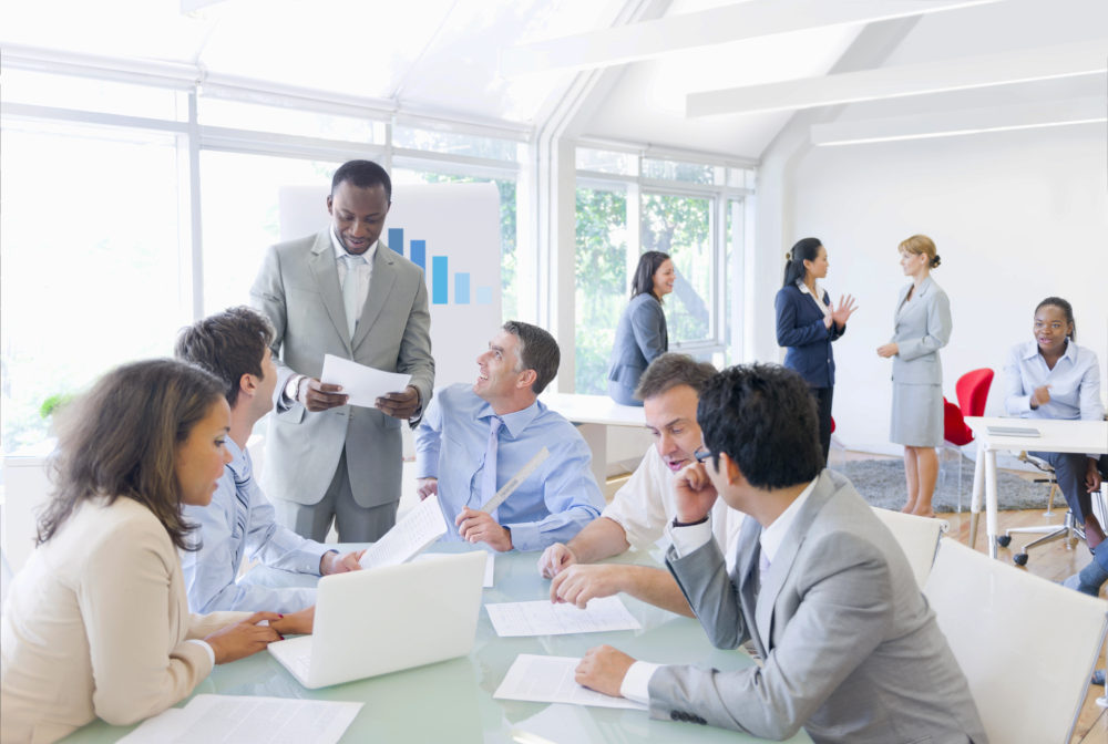 Group of Multi Ethnic Corporate People In a Business Meeting | Sales Team Management Tips For Success | sales force