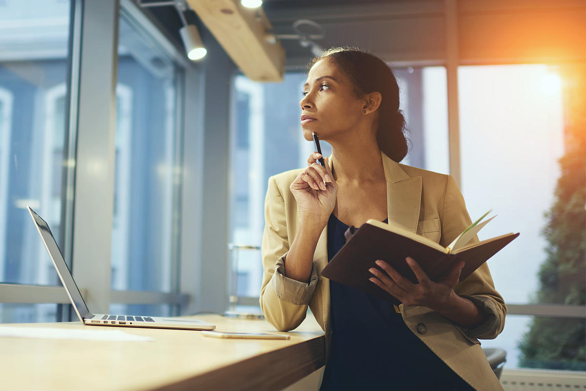 Portrait skillful afro american female executive | Three Steps For Breaking Through The Fear And Doing The Hard Things | overcoming fear