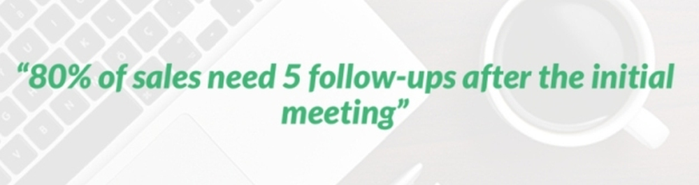 80 percent of sales need 5 follow-ups after the initial appointment | Be Relentless and Systematic with Follow-up | SaaS Sales Principles To Boost Performance | increase