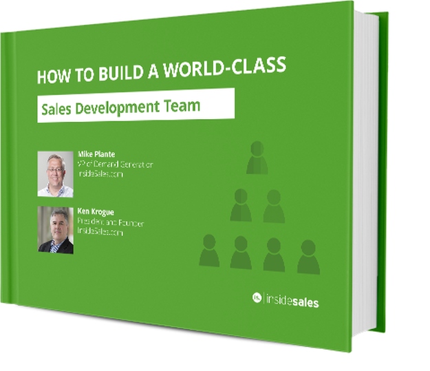 How to build world-class | The Sales Development Playbook | sales playbook